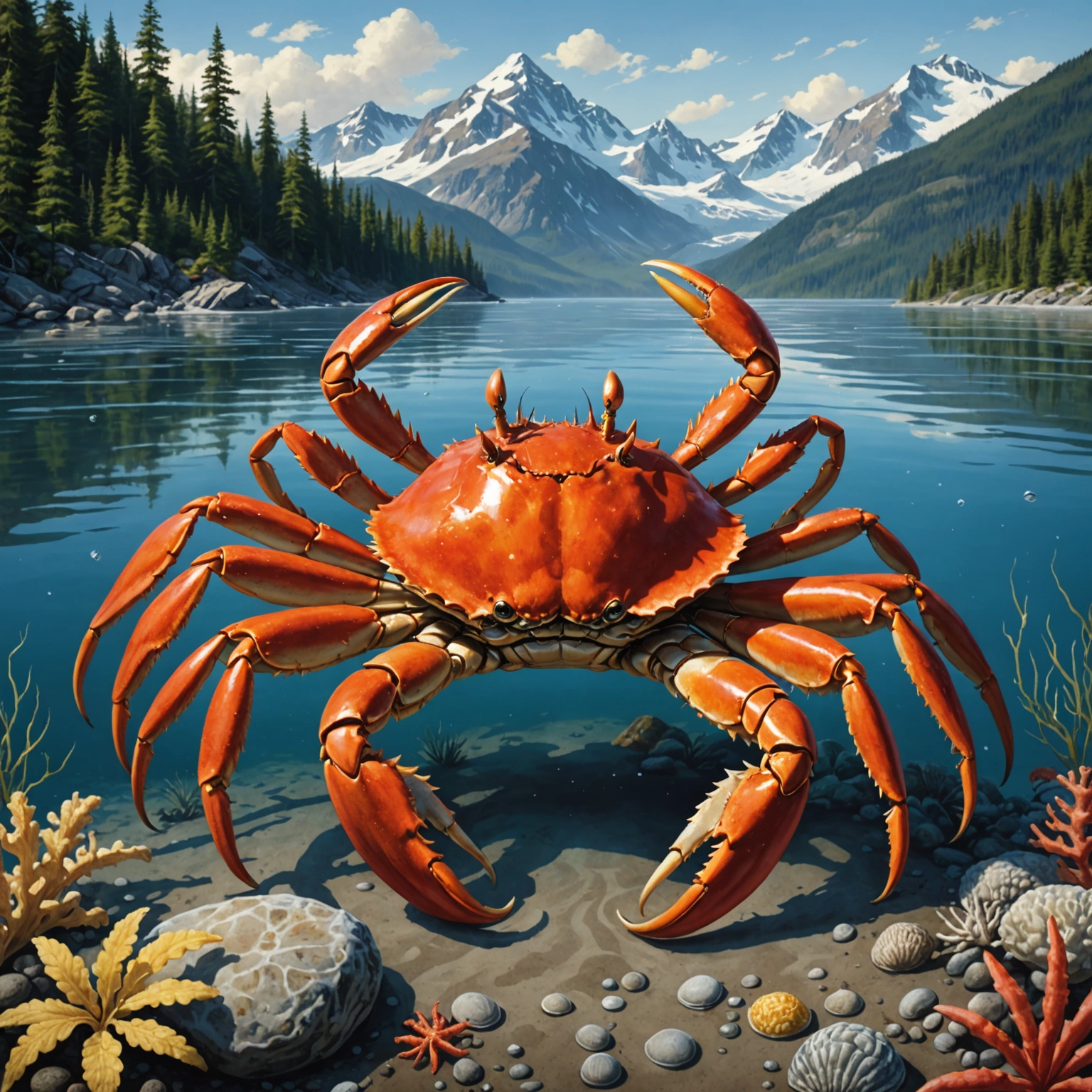 Животные: Удивительный мир самого большого краба и его значение в природе