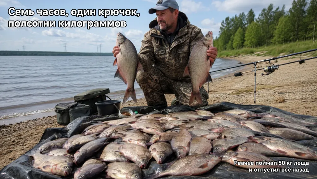 Семь часов, один крючок, полсотни килограммов