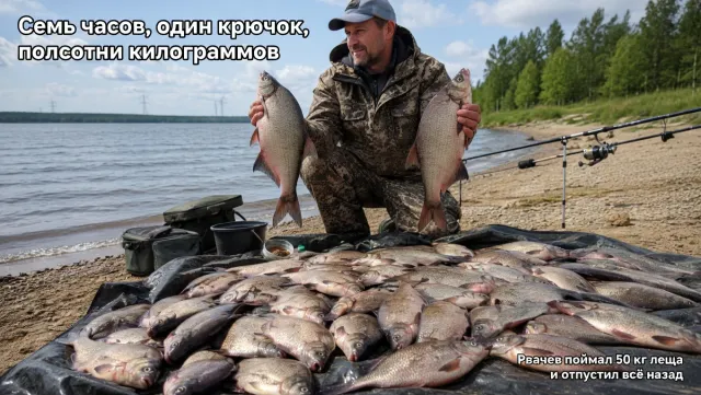 Семь часов, один крючок, полсотни килограммов